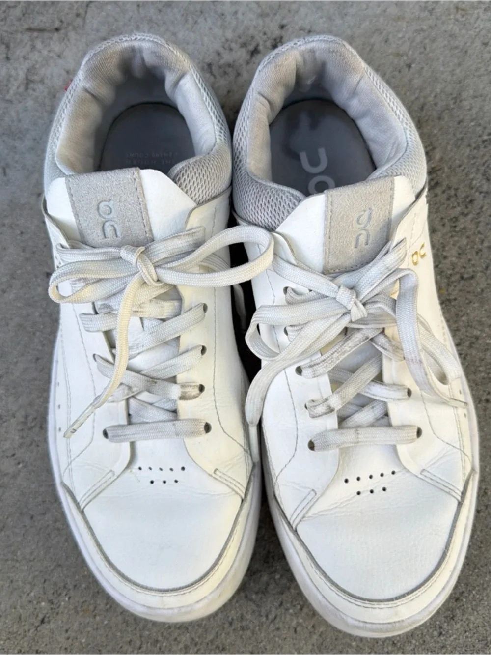 On Cloud Sneakers Womens 8 The Roger Advantage White Lace Up Tennis Shoes - Picture 4 of 8